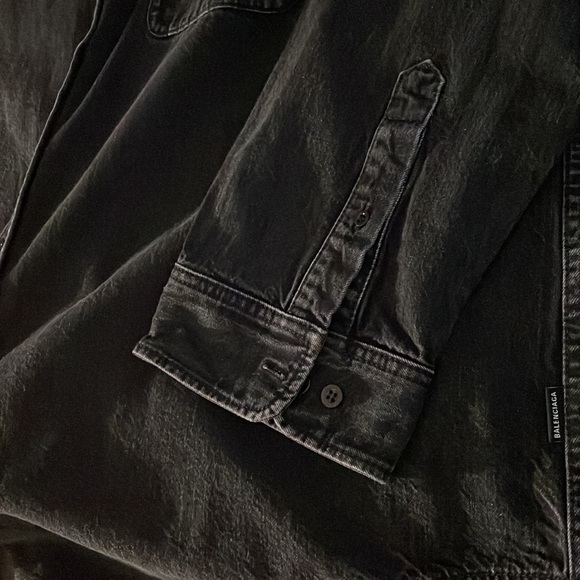 Balenciaga denim top. Button up. 100% authentic. Barney’s New York purchase - Picture 6 of 8